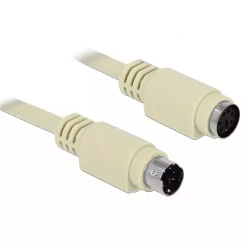 Cabo PS/2 DeLOCK 85805 1,8 m 6 pinos Mini-DIN bege