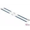Abraçadeira de cabos DeLOCK 18794 aço inoxidável azul 10 unid.