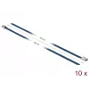 Abraçadeira de cabos DeLOCK 18795 aço azul 400mm 10 unid.