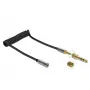Cabo de extensão de áudio DELOCK 85831 — 1 m, 3,5 mm ficha para conector fêmea, contactos dourados, AWG 28, preto
