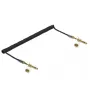 Cabo de áudio DELOCK 85838 — 3,5 mm ficha para ficha 3,5 mm, 3 m, contactos dourados, 28 AWG, preto