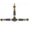 Delock 86919 Conector de cabo para exterior, em forma de T, 5 pinos, IP68, tipo parafuso, preto