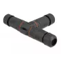 Delock 86919 Conector de cabo para exterior, em forma de T, 5 pinos, IP68, tipo parafuso, preto