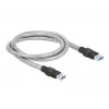Cabo USB 3.2 Gen 1 DeLOCK 86775 1 m Type-A macho para Type-A macho com revestimento metálico