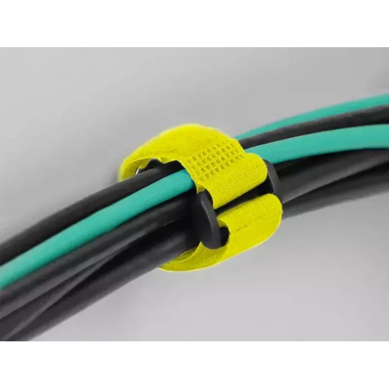 Abraçadeira de cabos de velcro DeLOCK 19552 amarelo 280 mm 3 unid.