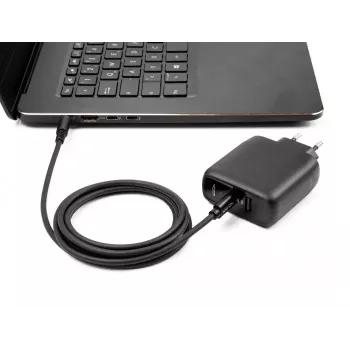Cabo de carregamento para portátil DeLOCK USB Type-C macho para Samsung 5,5 x 3,0 mm macho 1,5 m 20 V 3 A