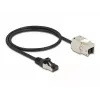 Cabo RJ45 macho para módulo Keystone RJ45 fêmea DeLOCK 87025