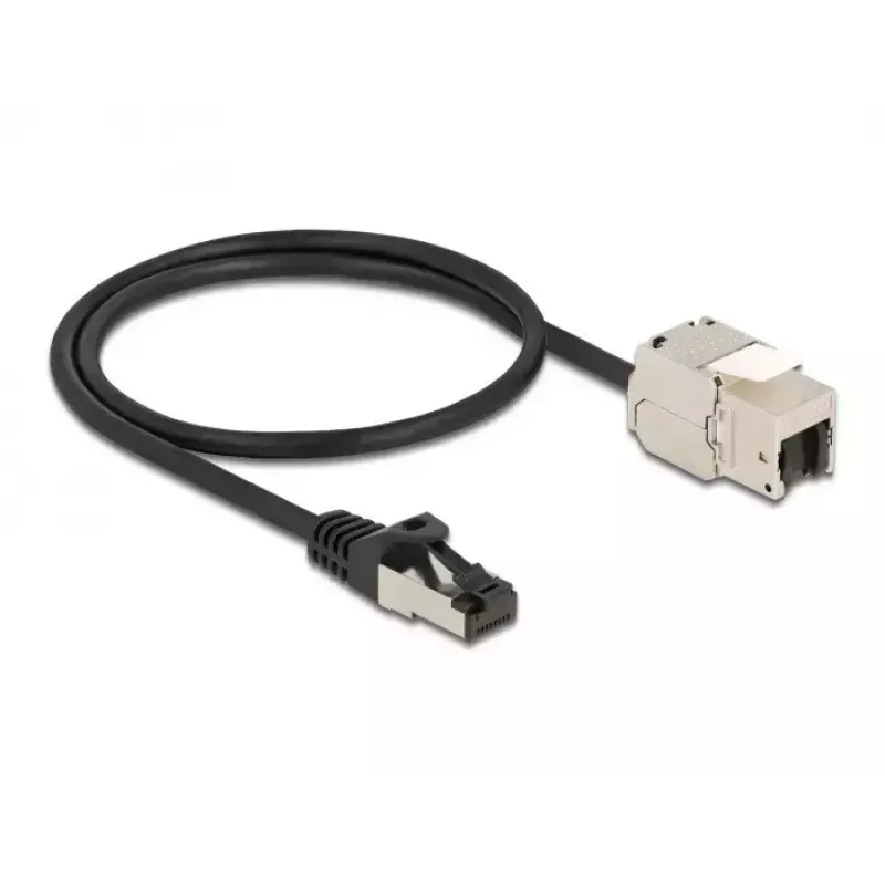 Cabo RJ45 macho para módulo Keystone RJ45 fêmea DeLOCK 87025