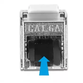 Cabo RJ45 macho para módulo Keystone RJ45 fêmea DeLOCK 87030