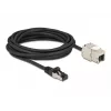 Cabo RJ45 macho para módulo Keystone RJ45 fêmea DeLOCK 87030