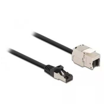 Cabo RJ45 macho para módulo Keystone RJ45 fêmea DeLOCK 87030