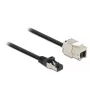 Cabo RJ45 macho para módulo Keystone RJ45 fêmea DeLOCK 87030