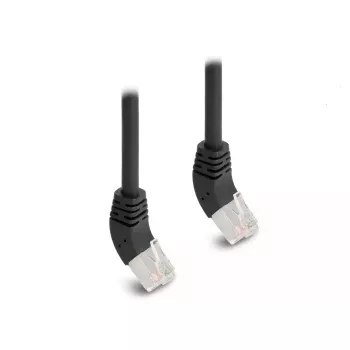 Cabo de rede DeLOCK RJ45 Cat.6A S/FTP 45° para cima 3 m preto