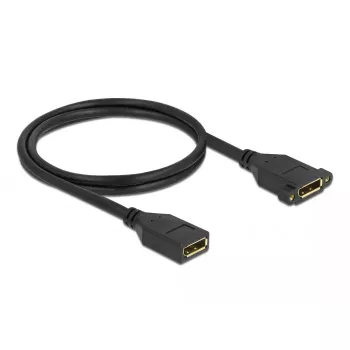 Cabo DisplayPort fêmea para fêmea para montagem em painel DeLOCK 87100