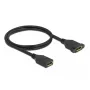 Cabo DisplayPort fêmea para fêmea para montagem em painel DeLOCK 87100
