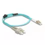 Cabo de fibra ótica DeLOCK LC duplex para SC duplex OM3 1 m