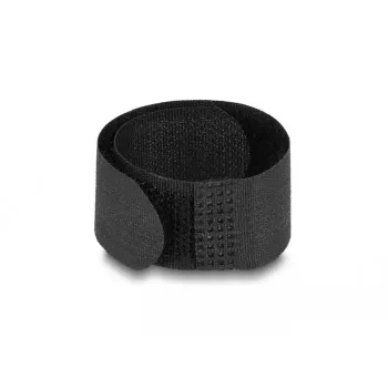 Abraçadeira de velcro para cabos DeLOCK 19110 180x20 mm preto 10 unid.