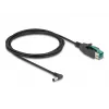 Cabo PoweredUSB DeLOCK macho 12 V para DC 5,5 x 2,5 mm macho angular 2 m