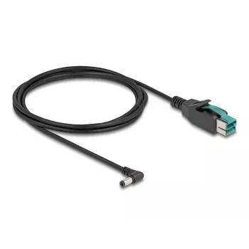 Cabo PoweredUSB DeLOCK macho 12 V para DC 5,5 x 2,5 mm macho angular 2 m