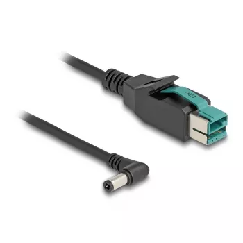 Cabo PoweredUSB DeLOCK macho 12 V para DC 5,5 x 2,5 mm macho angular 2 m