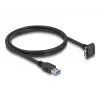 Cabo USB DeLOCK 80483 Type-A macho para Micro-B macho 1 m 5 Gbps preto