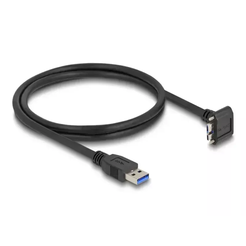 Cabo USB DeLOCK 80483 Type-A macho para Micro-B macho 1 m 5 Gbps preto
