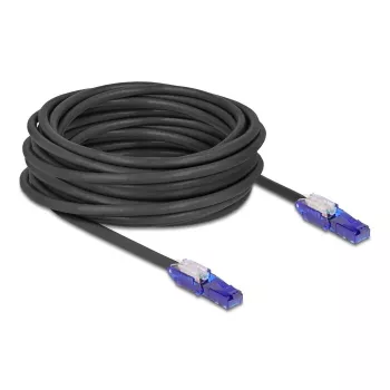 Cabo de rede DeLOCK 80931 RJ-45 Cat6 10 m preto violeta