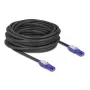Cabo de rede DeLOCK 80931 RJ-45 Cat6 10 m preto violeta