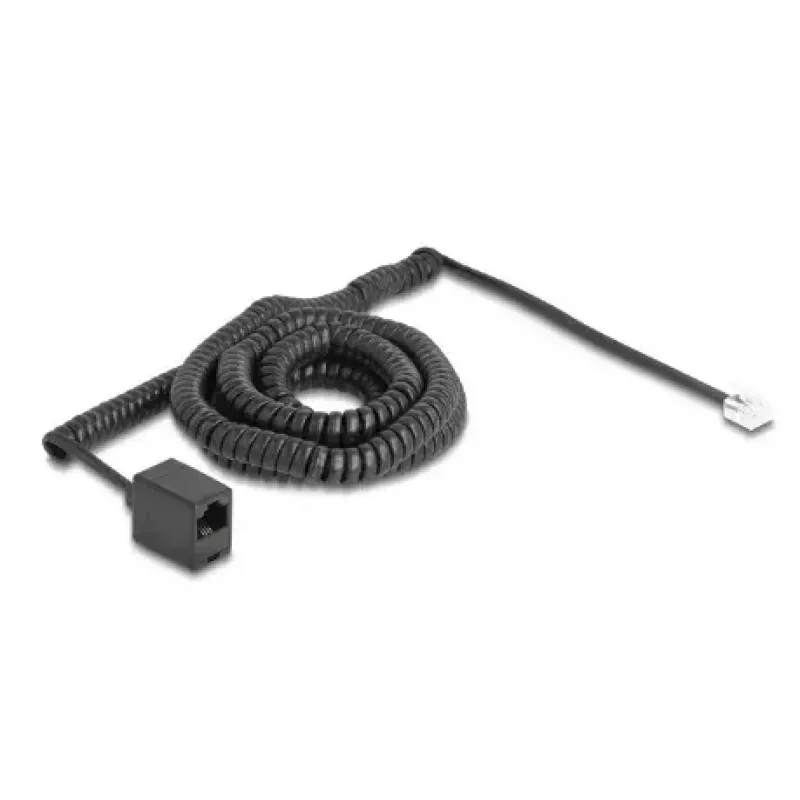 Cabo telefónico DeLOCK 10 m preto RJ-11 RJ-45