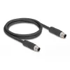 Cabo sensor/atuador DeLOCK 80515 2 m RST M12 preto