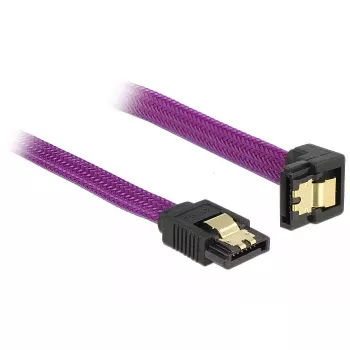 Cabo SATA DeLOCK 83696 0,5 m roxo