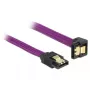 Cabo SATA DeLOCK 83696 0,5 m roxo