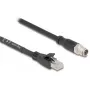 Cabo de rede DeLOCK 80580 M12 RJ-45 Cat5e 3 m preto