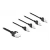 Cabo de alimentação DeLOCK 90173 preto 1 m 4 x DC