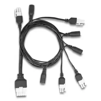 Cabo de alimentação DeLOCK 90173 preto 1 m 4 x DC