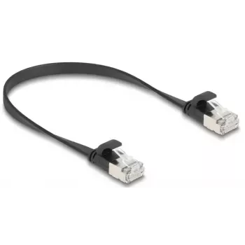 Cabo de rede DeLOCK 81161 RJ-45 Cat6a 0,25 m preto