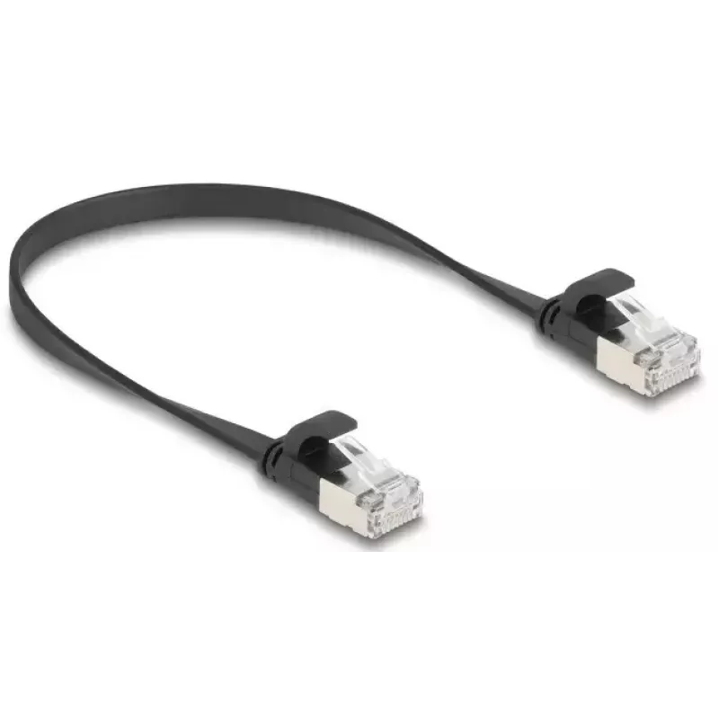 Cabo de rede DeLOCK 81161 RJ-45 Cat6a 0,25 m preto