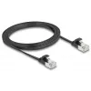 Cabo de rede DeLOCK 81164 RJ-45 Cat6a 1,5 m preto