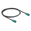 Cabo coaxial DELOCK 90678 HSD Z para HSD Z, 1 m, preto/azul