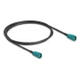 Cabo coaxial DELOCK 90678 HSD Z para HSD Z, 1 m, preto/azul