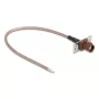 Cabo coaxial DELOCK 90733 RG-316/U 0,2 m com ficha FAKRA-F