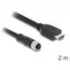 Cabo DELOCK M12 codificação A 17 pinos (conector fêmea) para HDMI (ficha) 2 m