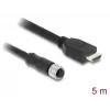 Cabo DELOCK M12 codificação A conector fêmea 17 pinos para ficha HDMI 5 m preto