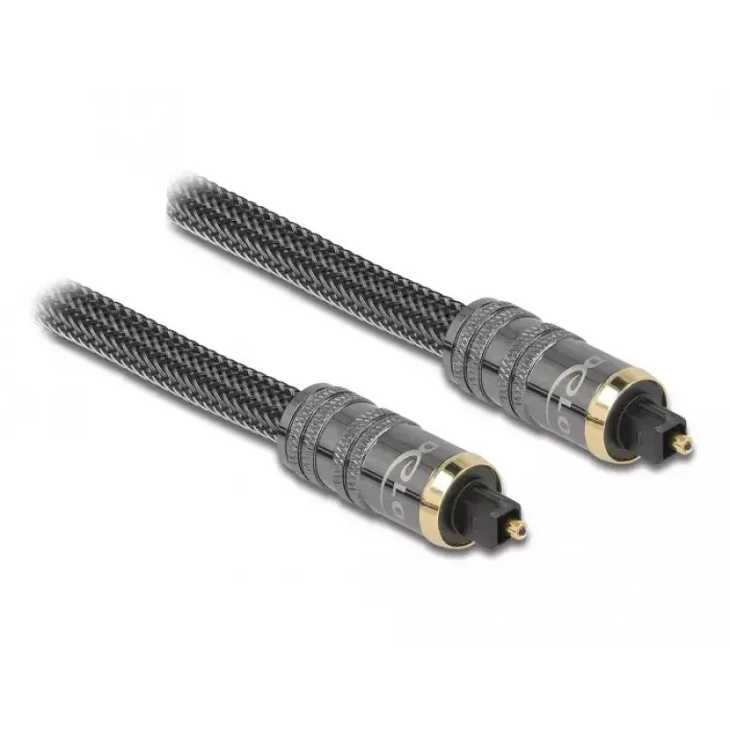 Cabo TOSLINK standard DeLOCK ficha - ficha 5 m dourado