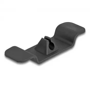 Suporte para cabos DeLOCK 18447 autoadesivo preto conjunto com 3