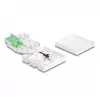 Tomada de ligação de fibra ótica DeLOCK 2 x SC/APC Simplex 20 m cabo