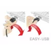 Cabo USB DeLOCK 83851 USB 2.0 3m USB A Micro-USB B preto