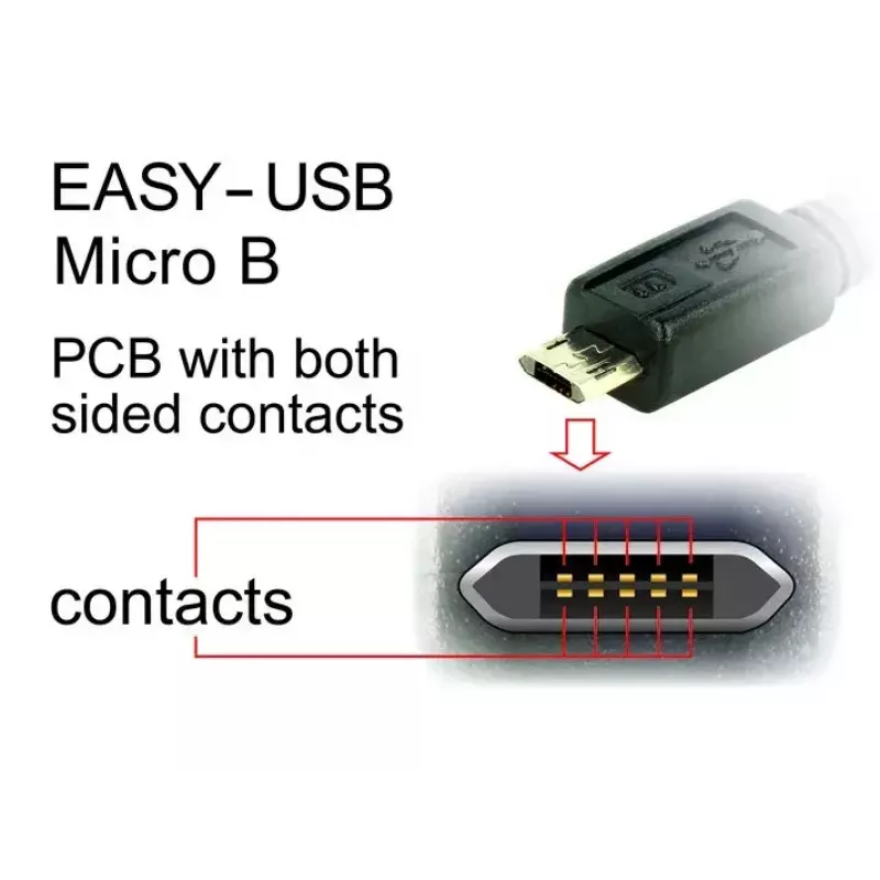 Cabo USB DeLOCK 83851 USB 2.0 3m USB A Micro-USB B preto
