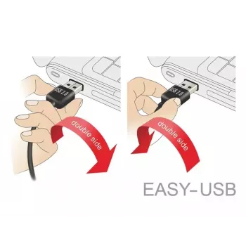 Cabo USB DeLOCK 83856 USB 2.0 2m USB A Micro-USB B preto