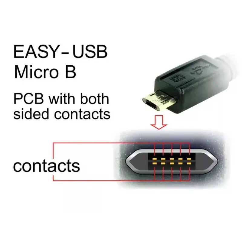 Cabo USB DeLOCK 83856 USB 2.0 2m USB A Micro-USB B preto